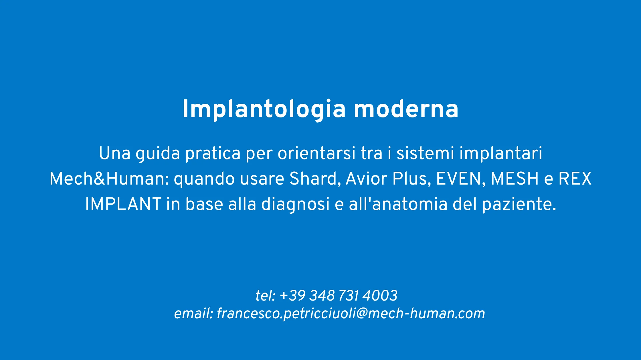 Implantologia moderna